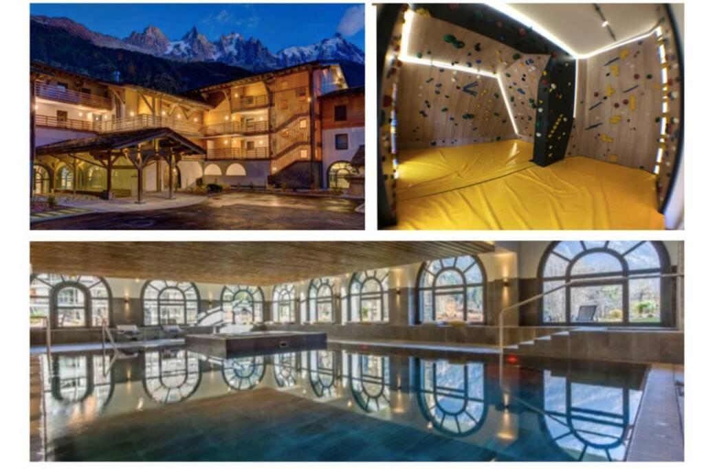 שאמוני Chic Appart 6 Pers Dans Residence Luxueuse "La Cordee" Wellness Gym Piscine Ouvert Et Teletravail מראה חיצוני תמונה