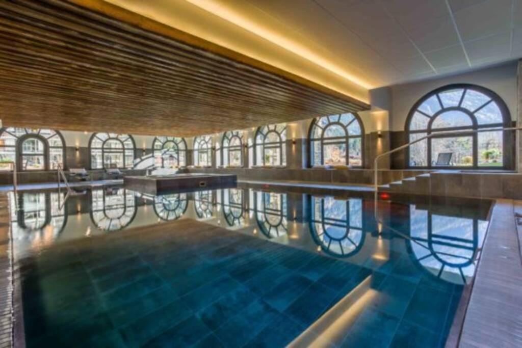 שאמוני Chic Appart 6 Pers Dans Residence Luxueuse "La Cordee" Wellness Gym Piscine Ouvert Et Teletravail מראה חיצוני תמונה